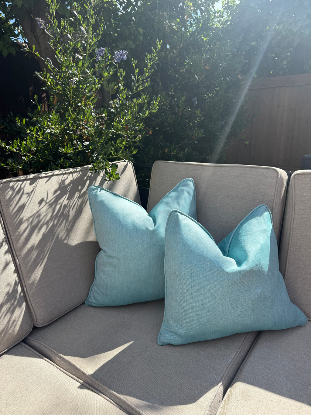 Grantley Blue Luxury Outdoor cushion covers