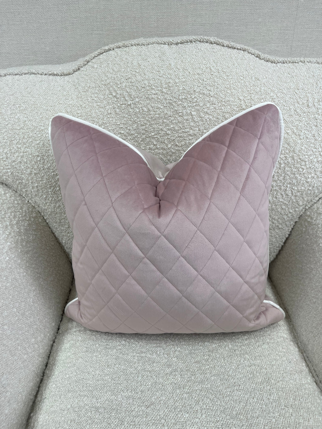 Pink quilted