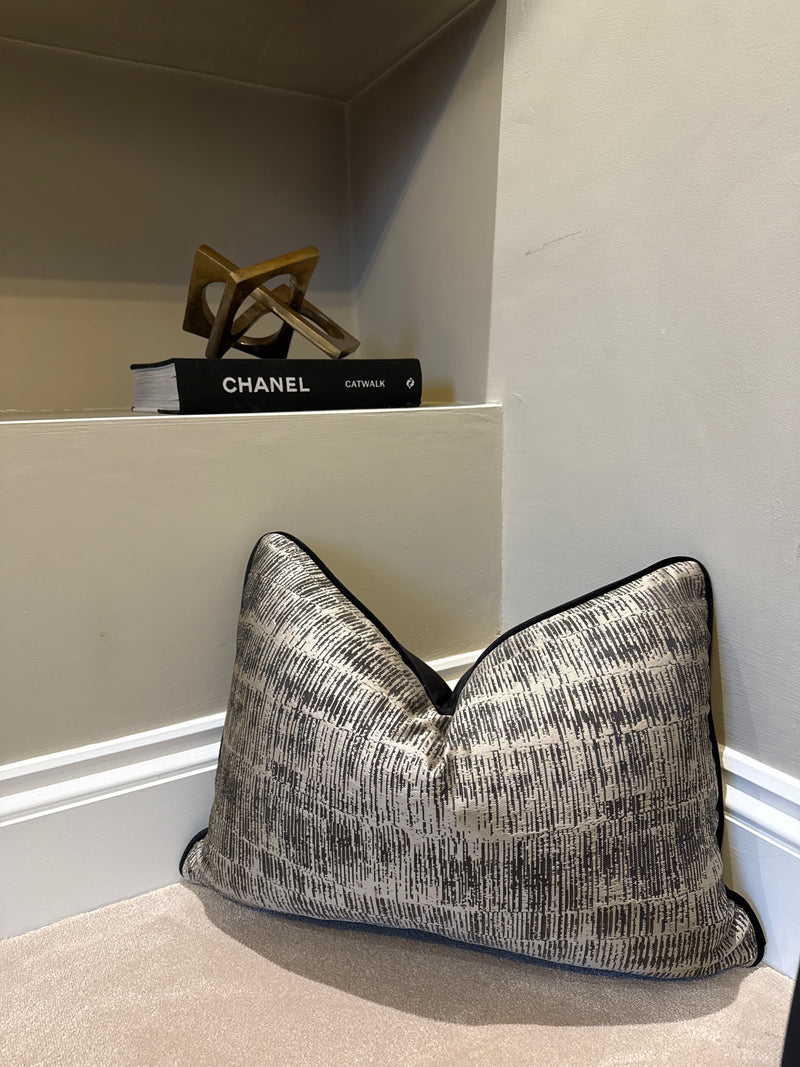 Textured bronze black large rectangle