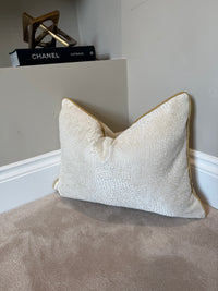 Sophia rectangle large gold piping