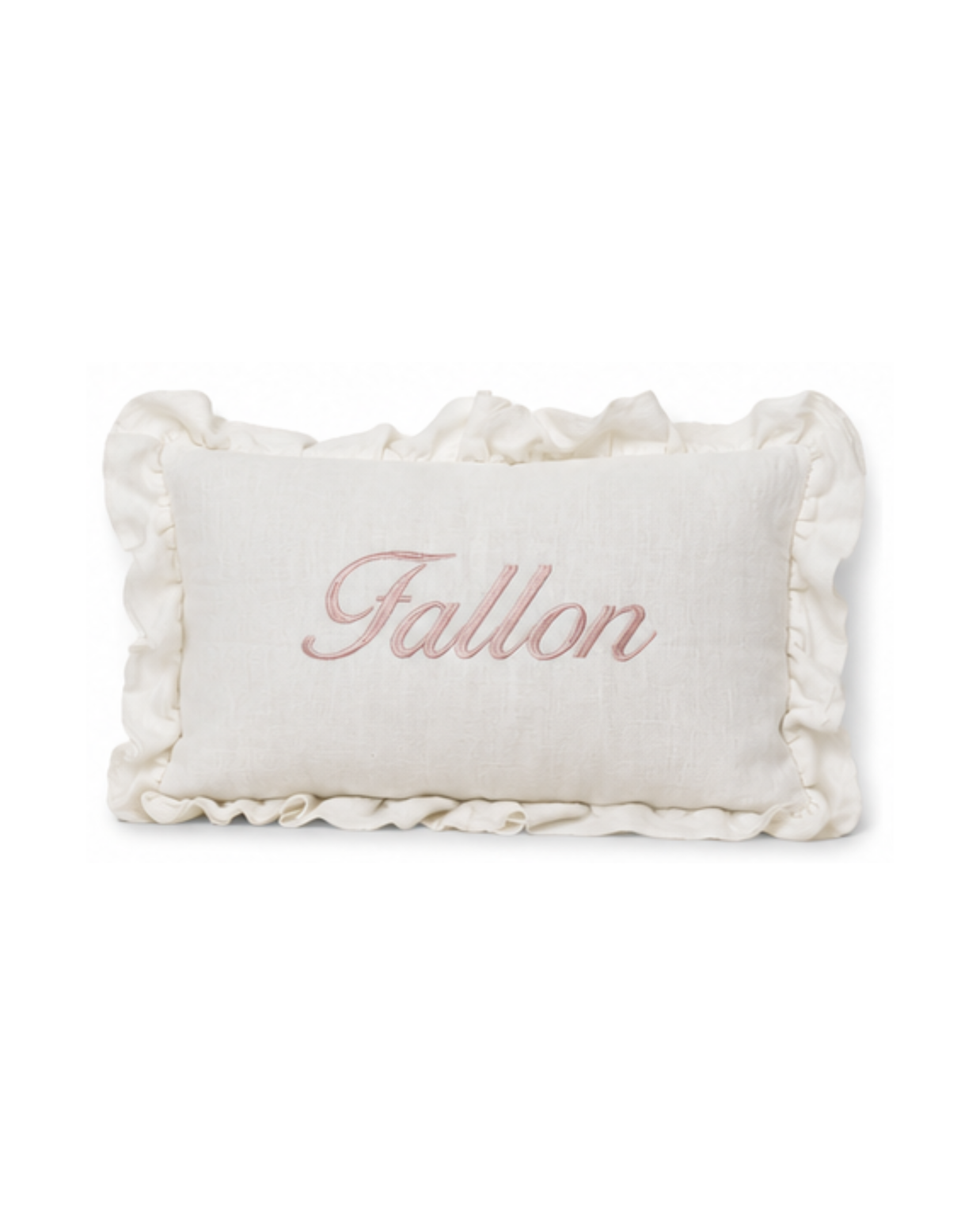 Linen ruffle edge