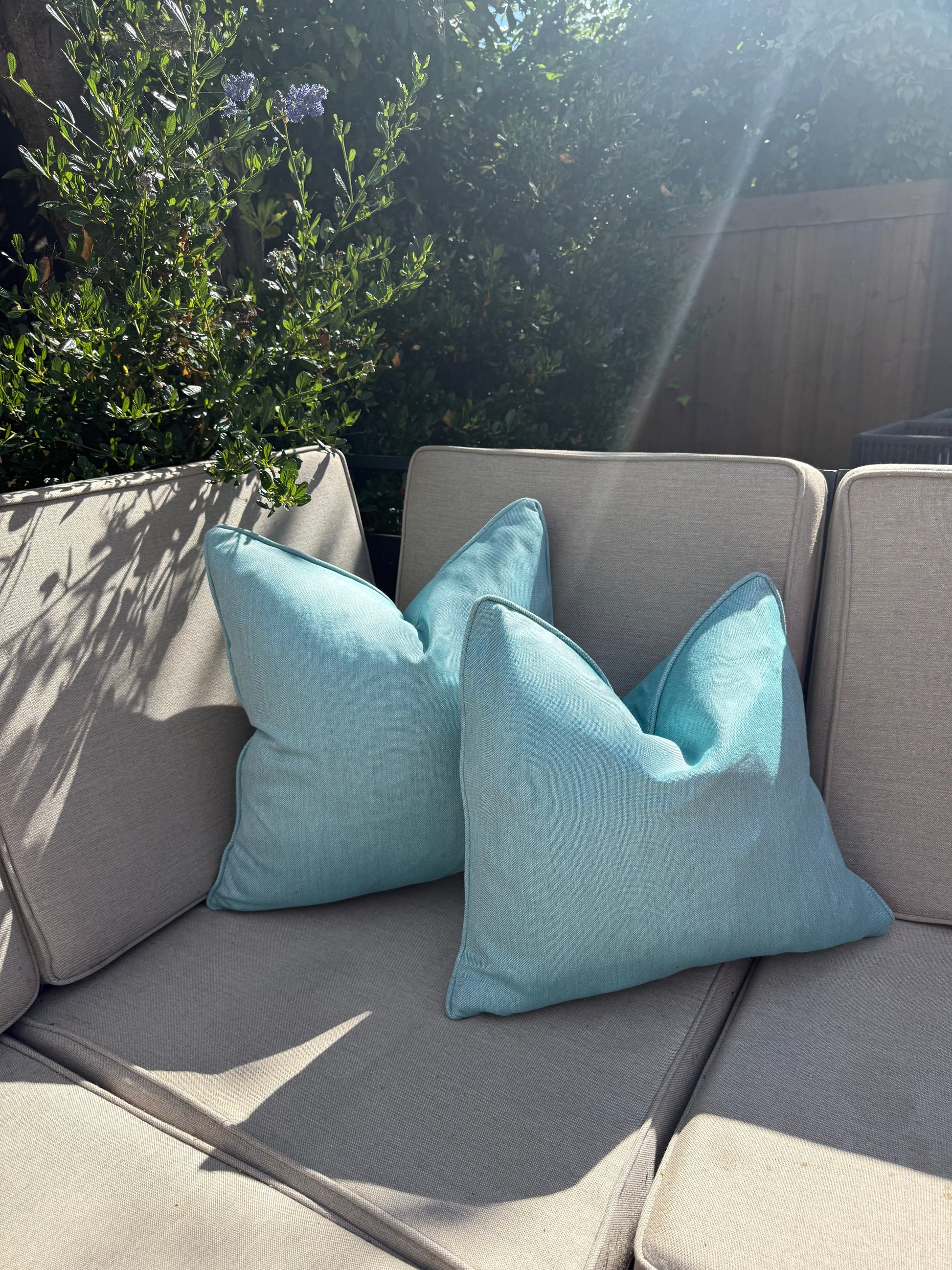 Grantley Blue Luxury Outdoor cushion covers