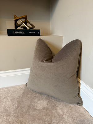 Taupe brown velvet 20” and 22” available