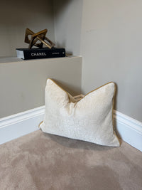 Sophia rectangle large gold piping