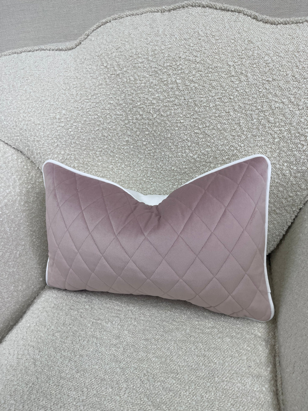 Pink quilted rectangle