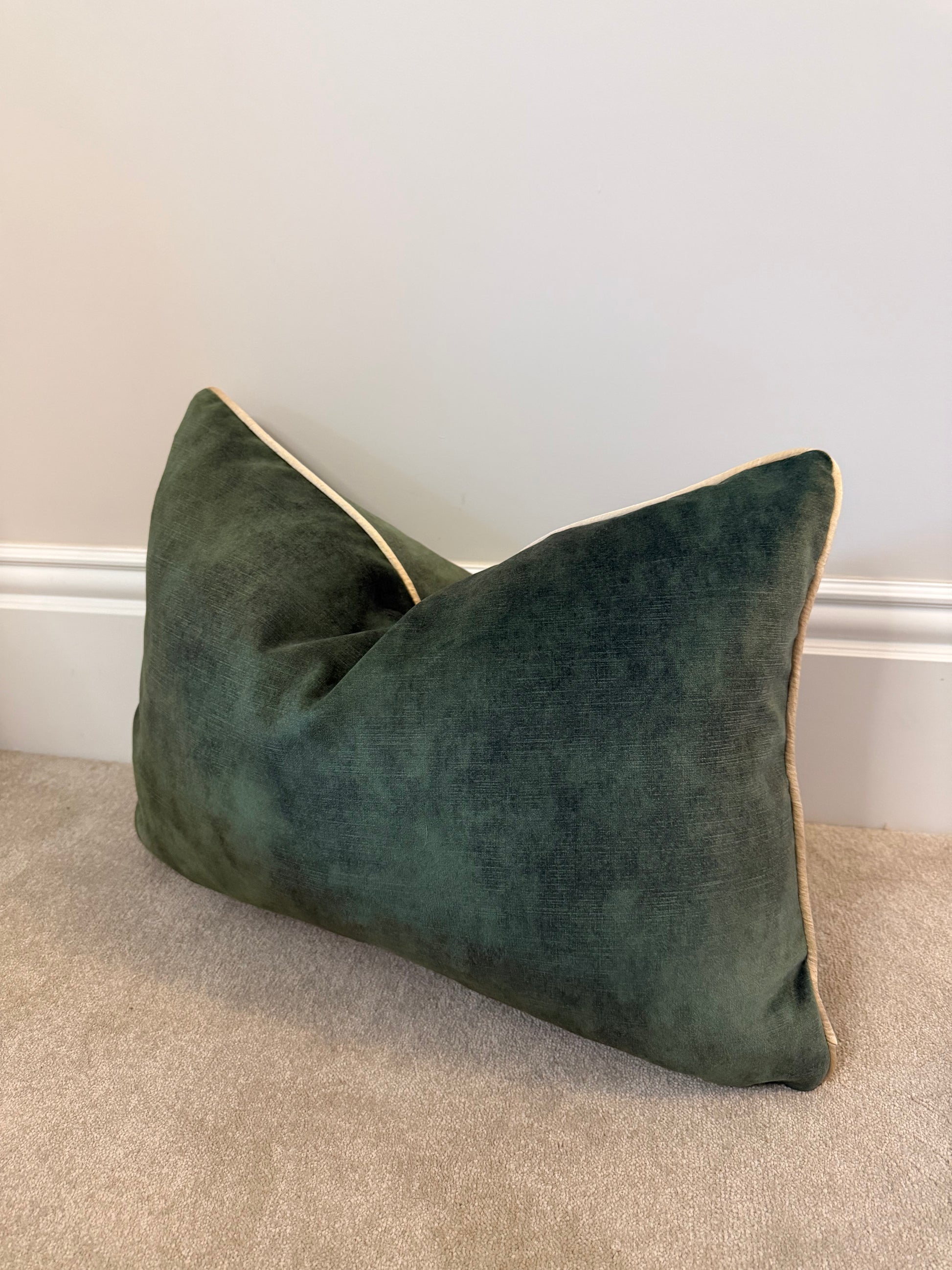 Green velvet large rectangle cover only