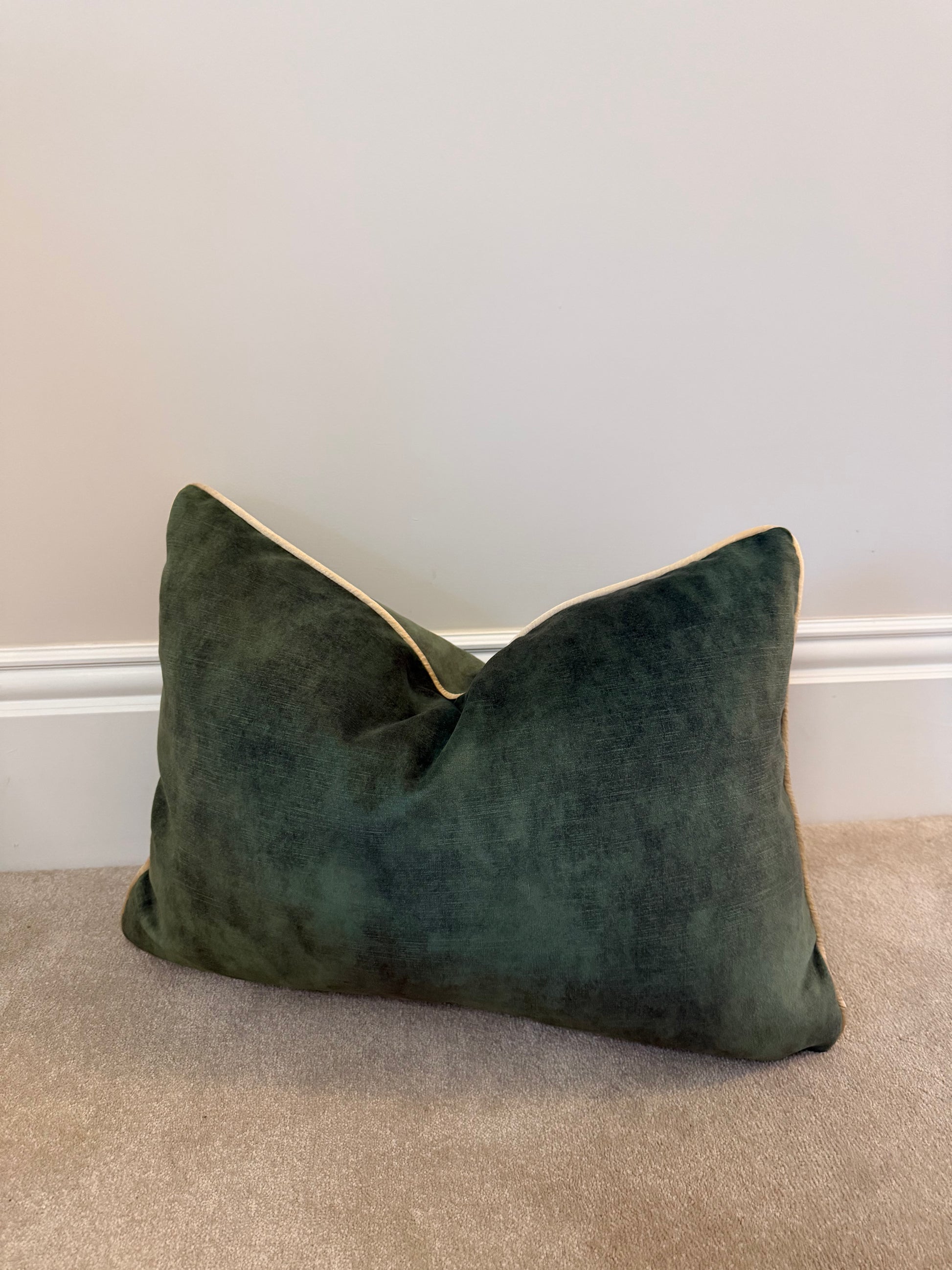 Green velvet large rectangle cover only