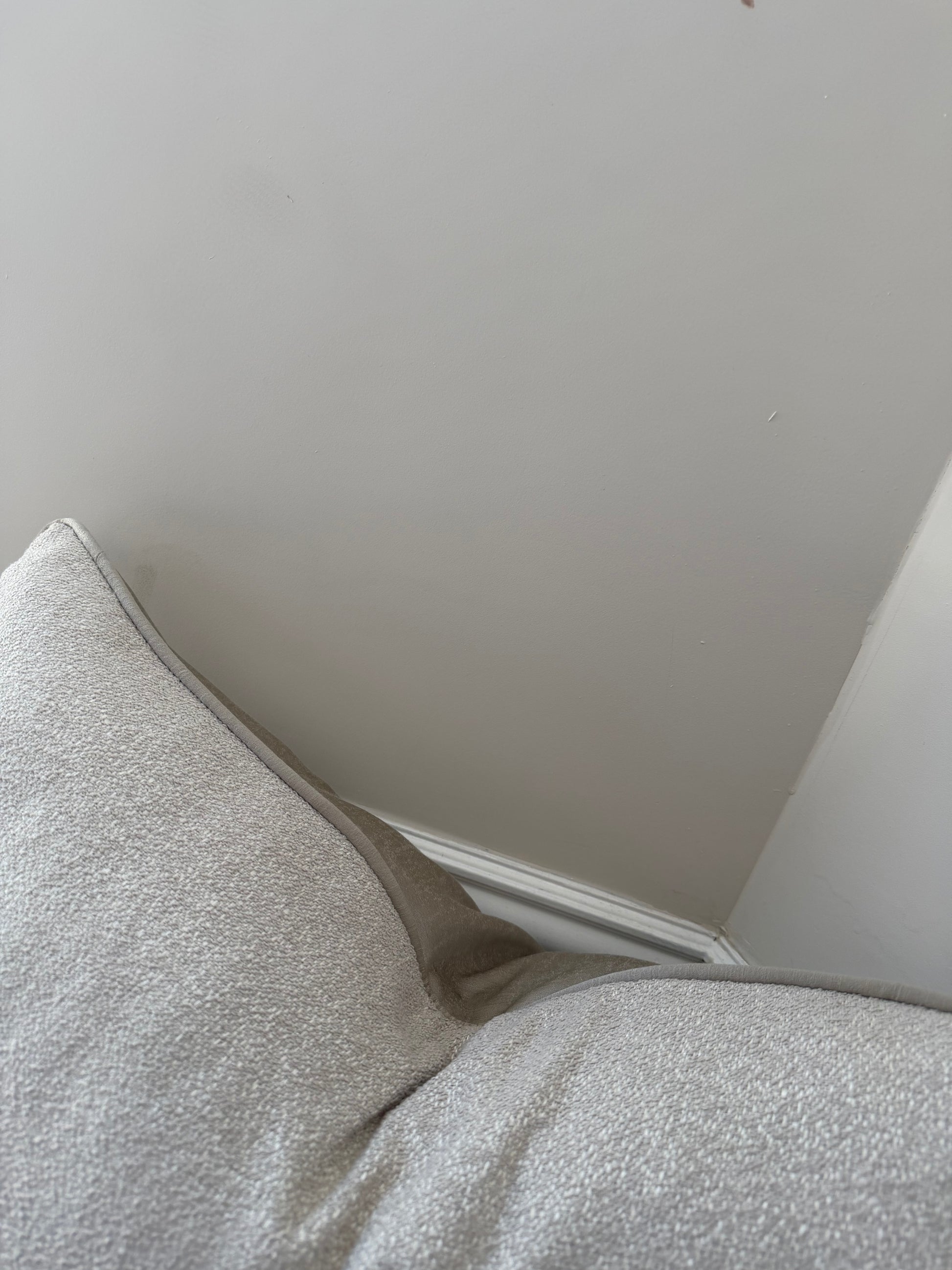 Textured neutral greige large rectangle cover